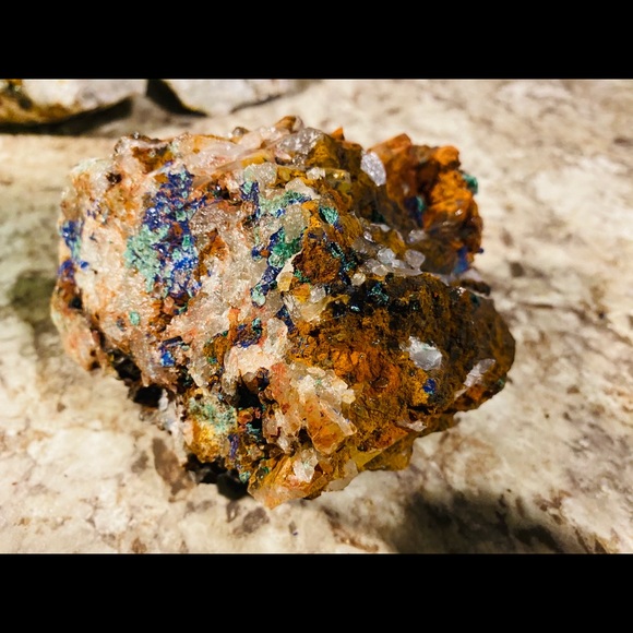 Malachite and azurite raw natural specimens! - Picture 5 of 12